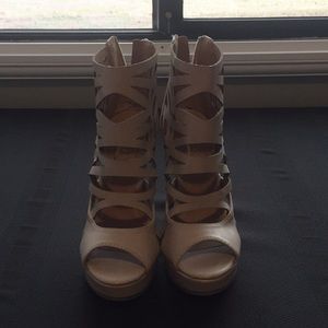 Glaze Wedged high heels!! Never Worn!!